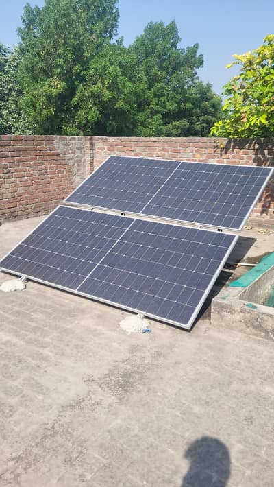 Canadian solar panel 2 plates 570 w with battery and inverter
