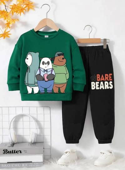 kids winter Track suits cotton Fleece