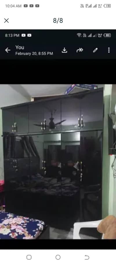 black laminate full furniture