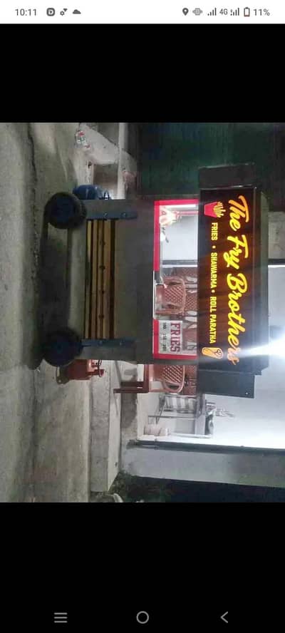 chips roll paratha showarma burger counter for sale
