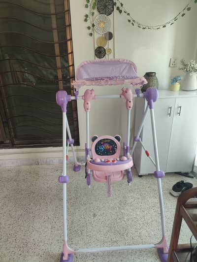 Baby swing chair with canopy