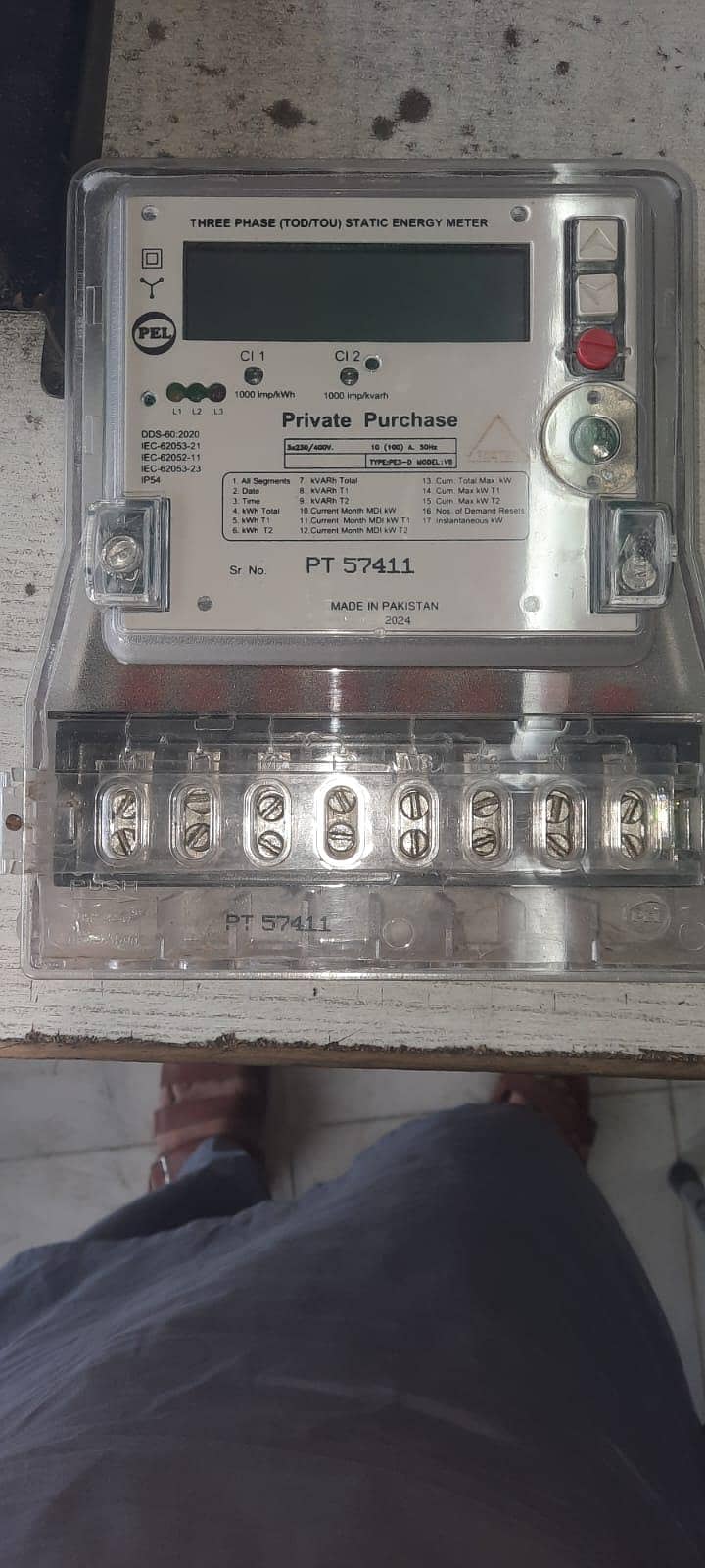 Sub Meter 3 Phase PEL 0