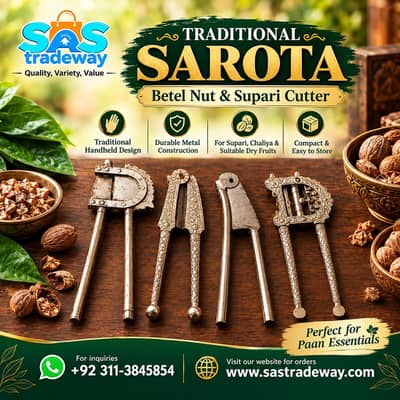 Sarota for Chaliyah and dry fruits cutting