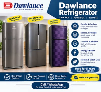 Premium Used Refrigerators for Sale - Dawlance, Waves, and 4-Door