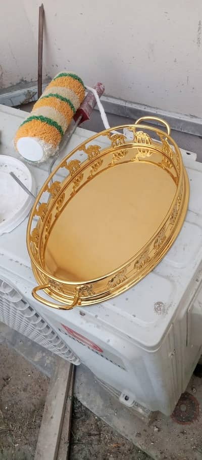 Pure Brass Antique Camel Design Tray"