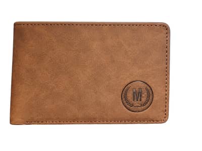 M design soft leather wallet