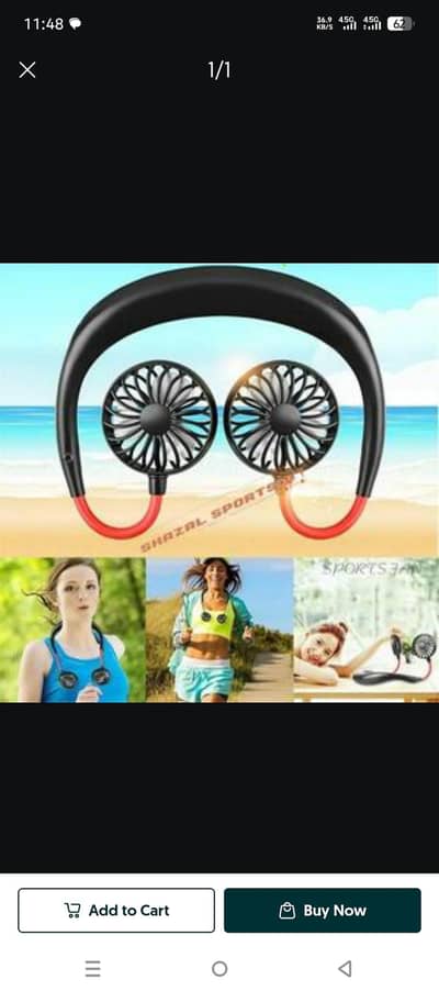 portable neck fans / sports fan / neck fan