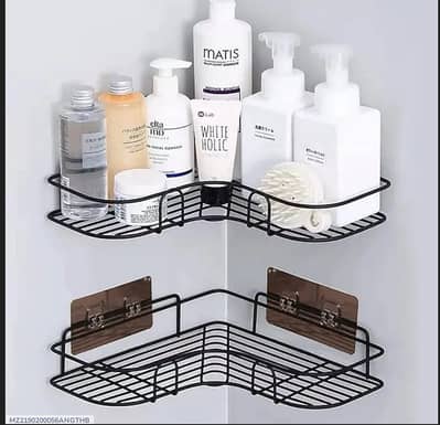 Stainless Steel Corner Bathroom Shelve Black Loved by 46+