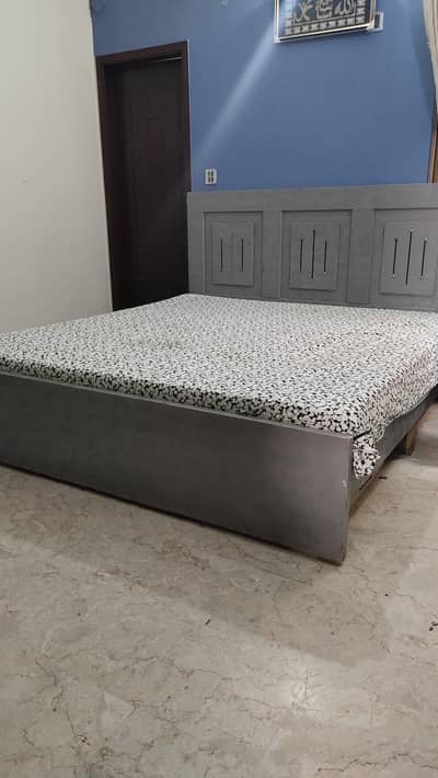 bed and wardrobe