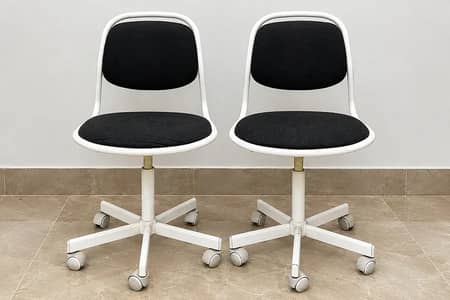 IKEA Set of 2 Adjustable Office Chairs with Wheels