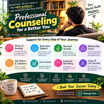 Professional Counseling Services | Stress, Anxiety & Personal Growth