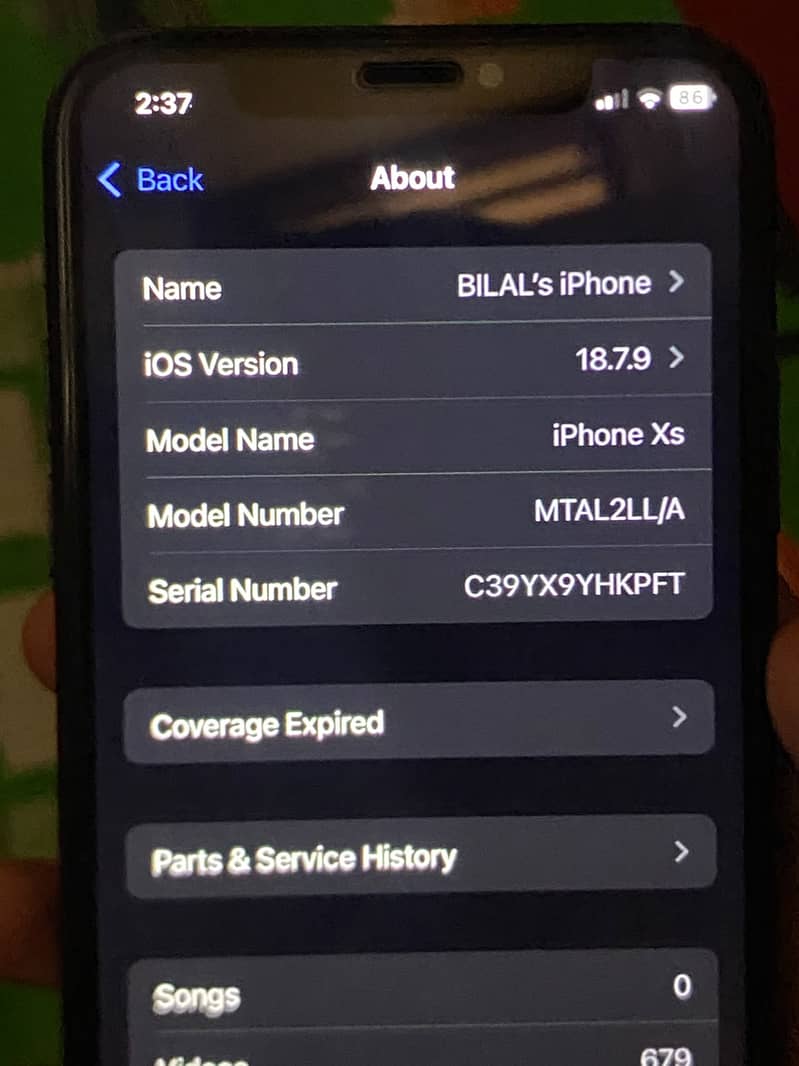 Apple iPhone XS 5