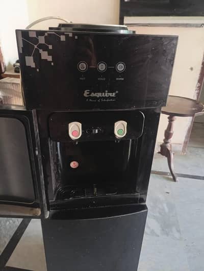 Unused water dispenser+ mini fridge