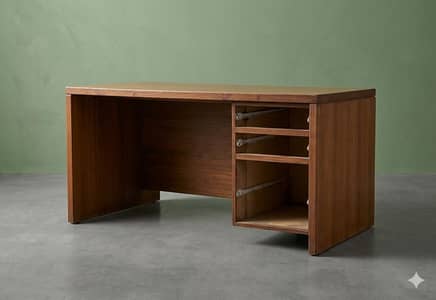 Office wooden table, size 5.5" length and 4.5" width with 3 draws