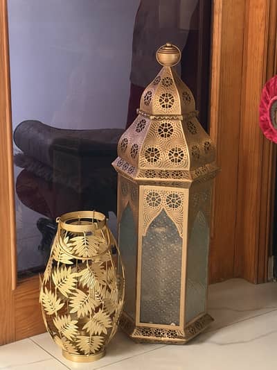 Imported Luxury Gold Decorative Lanterns Home Box Saudi Arabia
