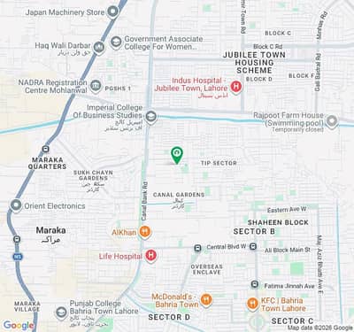 Plot for Sale in Canal Garden Double A