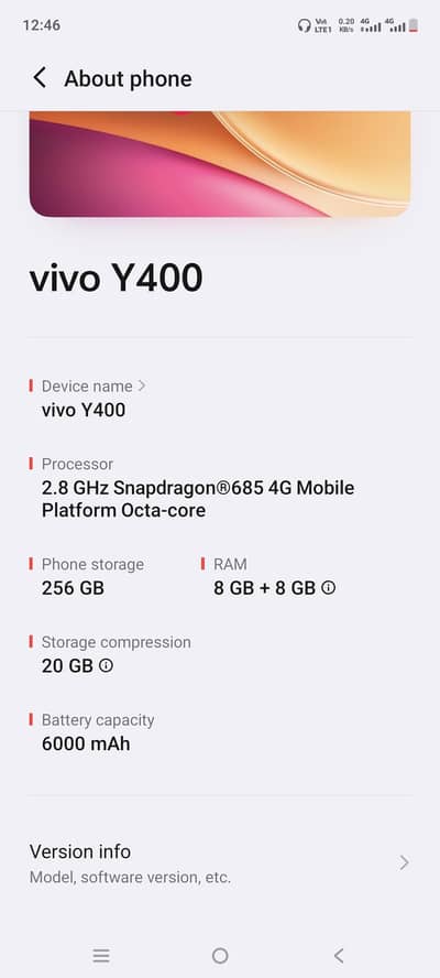 Vivo Y400