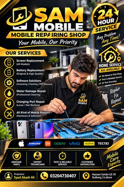 iPhone, Samsung, Oppo, Vivo, Xiaomi, Redmi, Realme, Infinix, Tecno