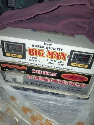 big man stabilzer 3000 watt