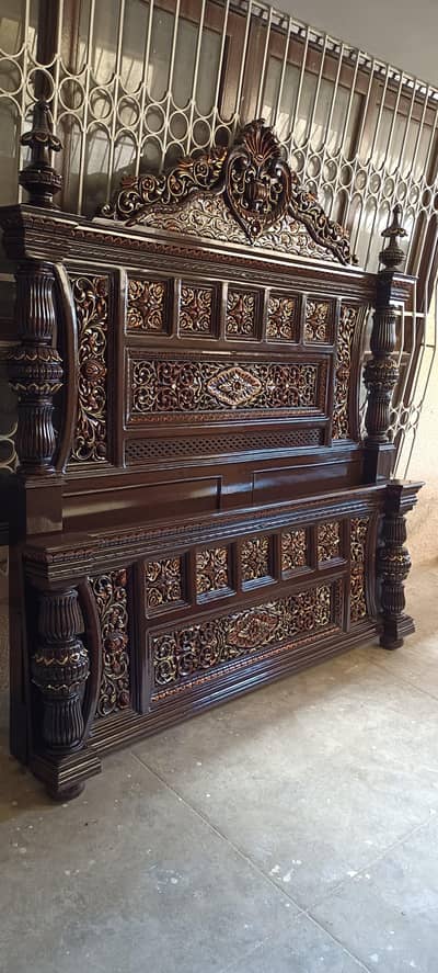 Chinyotti Bed, Wardrobe, Dressing and Showcase Set