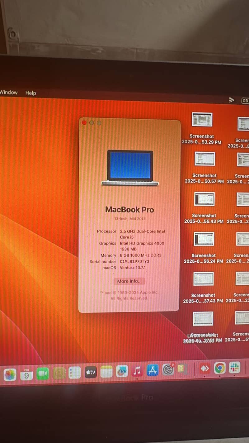 Macbook pro 2012 2