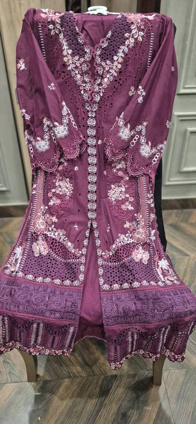 3 piece stitched cotton dress