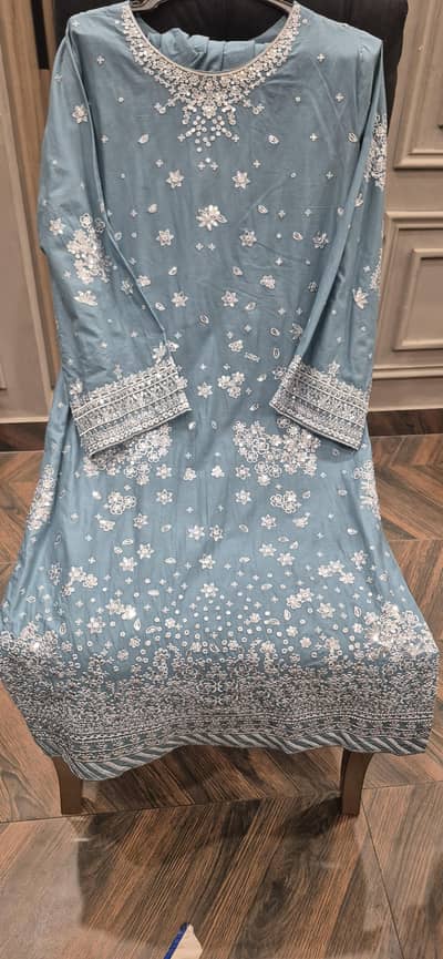 3 piece embroided dress