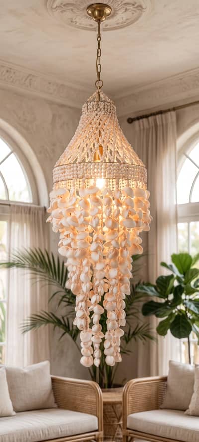 original handmade sea shell fanuse