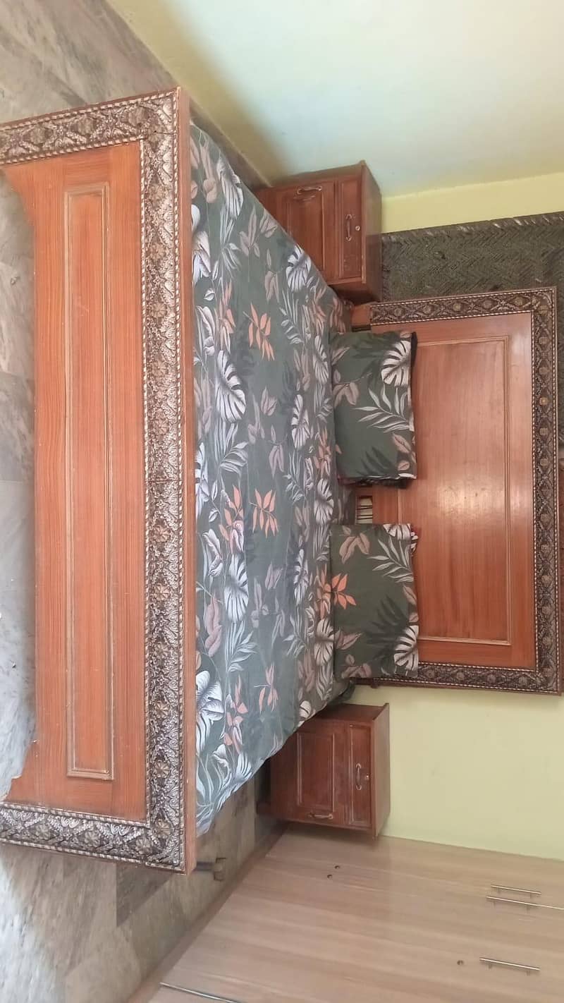 bed with side tables 2