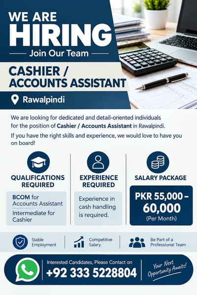 Cashier / Accounts Assistant