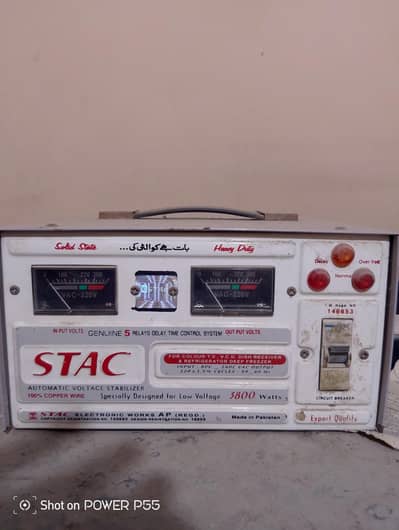 STAC 3800 Watts Automatic Voltage Stabilizer for Sale (100% Copper)