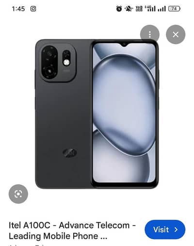 itel A100c 2+4gb ram 64memry