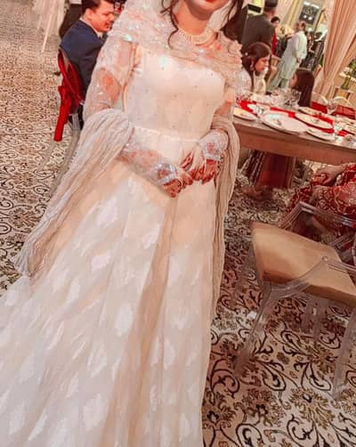 Elegant Pastel Pink Bridal/Party Wear Frock