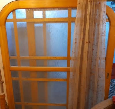 Wooden Partition 10ft. x 7ft. along with 2 seater sofa