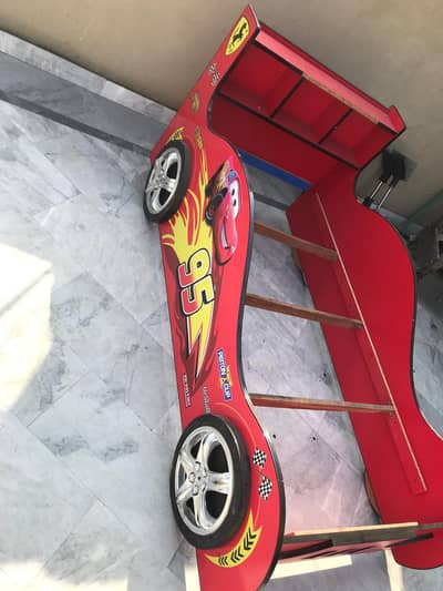 Car bed for sale for boys with new mattress