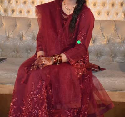 Maroon cutdana Work lehnga Choli