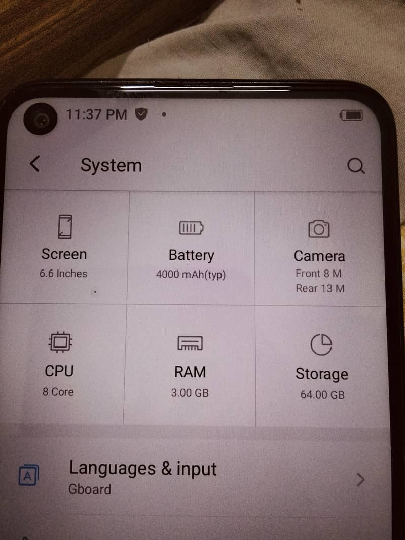 Itel Vision 2 5
