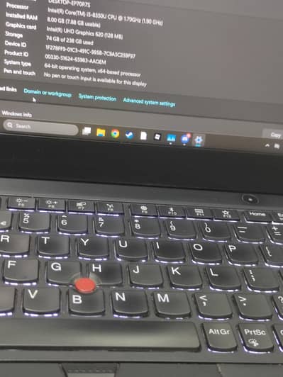 Lenovo ThinkPad X280 | Core i5 8th Gen | 8GB Ram | 256GB NVMe