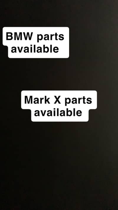 BMW & Mark X all parts available