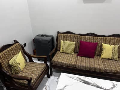 Vintage Wooden Sofa set urgent for sale