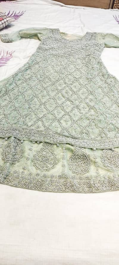 Bridal Magsi + Lehnga just 1 time used are available for sale