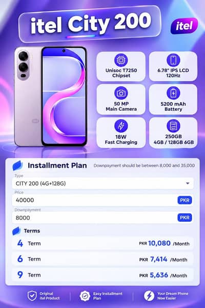 Itel city 200