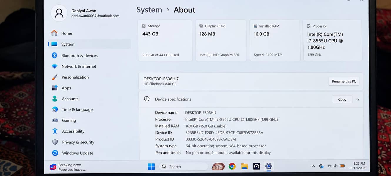 hp laptop 5