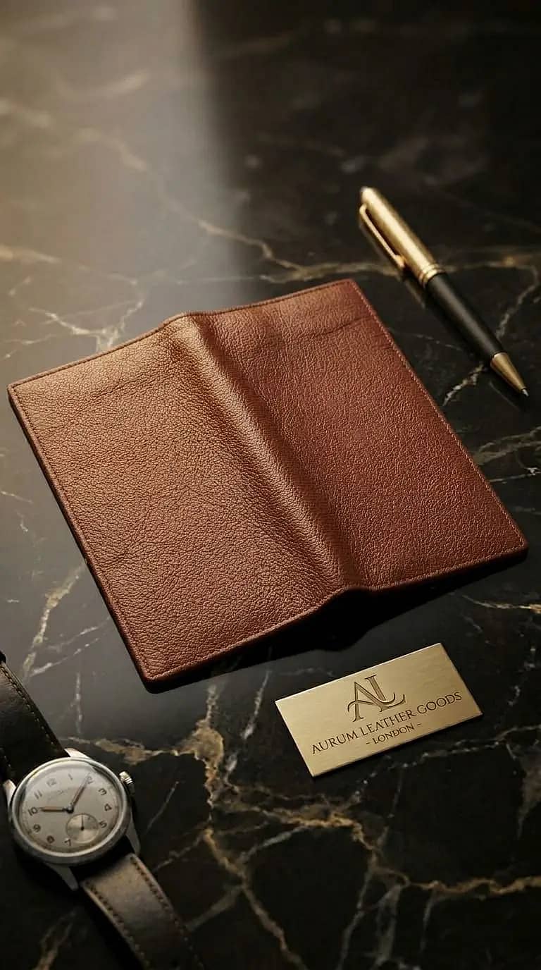 Long Bifold Leather Wallet – Multiple Card Slots with Zip Coin Pocket ...