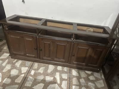 Wooden Furniture Set for Sale – Crockery Cabinet, Wardrobe & Drawers