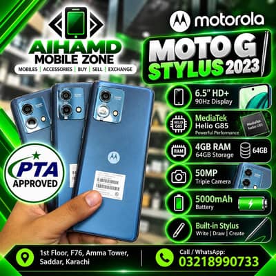 Motorola Moto G Stylus 2023 - 4GB RAM 64GB - PTA Approved