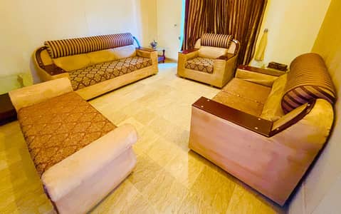 8-Seater Sofa Set + Matching Dewan | Complete Set