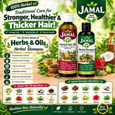 JAMAL Herbal Hair Oil & Shampoo – Natural Hair Care services