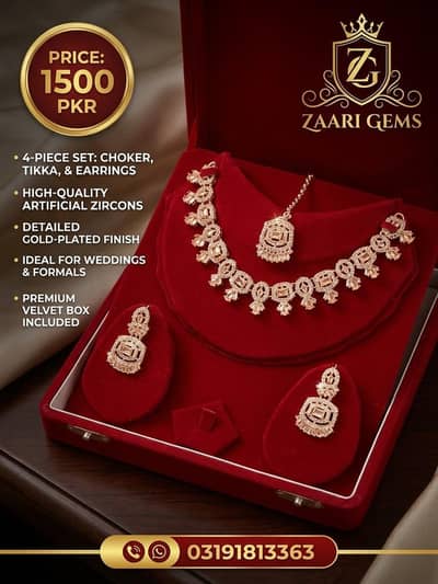 Zarqoon Party jewelry set (never used) 10/10 condition.