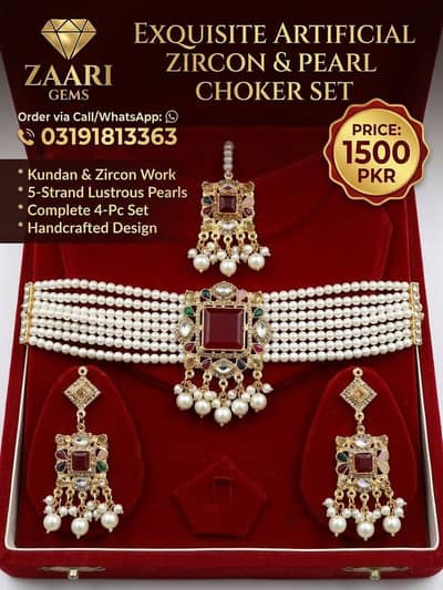 (Zarqoon) Party jewelry set (new 10/10)